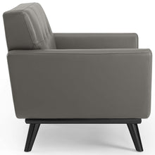 Load image into Gallery viewer, Engage Top-Grain Leather Living Room Lounge Accent Armchair by Modway
