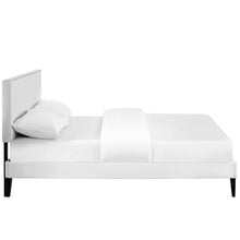 Load image into Gallery viewer, Macie Vinyl Full Platform Bed with Squared Tapered Legs by Modway
