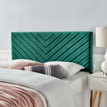 Load image into Gallery viewer, Alyson Angular Channel Tufted Performance Velvet Twin Headboard by Modway
