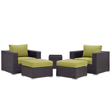 Load image into Gallery viewer, Convene 5 Piece Outdoor Patio Sectional Set by Modway
