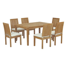 Load image into Gallery viewer, Marina 7 Piece Outdoor Patio Teak Dining Set by Modway
