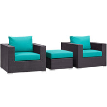 Load image into Gallery viewer, Convene 3 Piece Outdoor Patio Sofa Set by Modway
