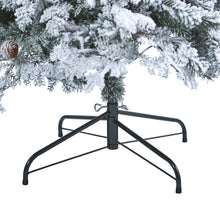 Load image into Gallery viewer, 7&#39; Flocked Montana Down Swept Spruce Artificial Christmas Tree
