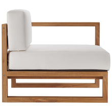 Load image into Gallery viewer, Upland 5-Piece Outdoor Patio Teak Wood Sectional Sofa Set by Modway
