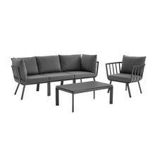 Load image into Gallery viewer, Riverside 5 Piece Outdoor Patio Aluminum Set by Modway
