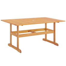 Load image into Gallery viewer, Hatteras 59&quot; Rectangle Outdoor Patio Eucalyptus Wood Dining Table by Modway
