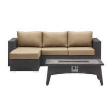 Load image into Gallery viewer, Convene 3 Piece Set Outdoor Patio with Fire Pit by Modway
