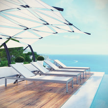 Load image into Gallery viewer, Shore Outdoor Patio Aluminum Chaise Set of 4 by Modway
