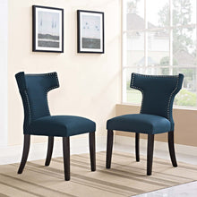 Load image into Gallery viewer, Curve Fabric Dining Side Chair Set of 2 by Modway
