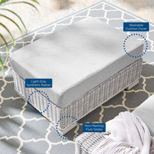 Load image into Gallery viewer, Conway Sunbrella¨ Outdoor Patio Wicker Rattan Ottoman by Modway
