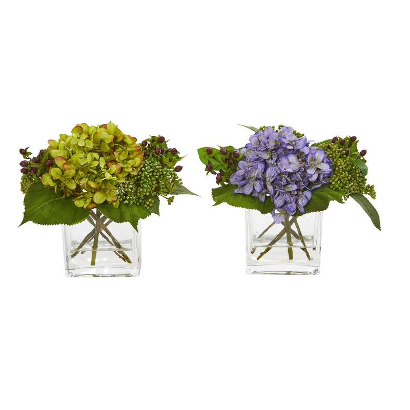 Hydrangea Artificial Arrangement (Set of 2)