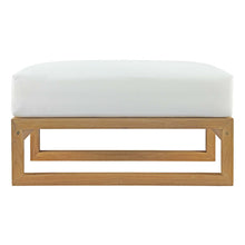 Load image into Gallery viewer, Upland Outdoor Patio Teak Ottoman by Modway
