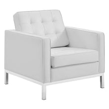 Load image into Gallery viewer, Loft Tufted Upholstered Faux Leather Sofa and Armchair Set by Modway
