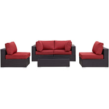 Load image into Gallery viewer, Convene 5 Piece Outdoor Patio Sectional Set by Modway
