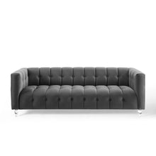 Load image into Gallery viewer, Mesmer Channel Tufted Button Performance Velvet Sofa by Modway
