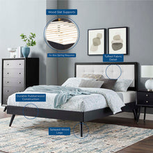 Load image into Gallery viewer, Willow Wood Full Platform Bed With Splayed Legs by Modway
