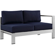 Load image into Gallery viewer, Shore 4 Piece Outdoor Patio Aluminum Sectional Sofa Set by Modway
