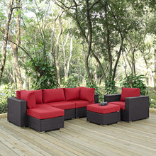 Load image into Gallery viewer, Convene 6 Piece Outdoor Patio Sectional Set by Modway
