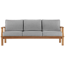 Load image into Gallery viewer, Marina Outdoor Patio Teak Sofa by Modway
