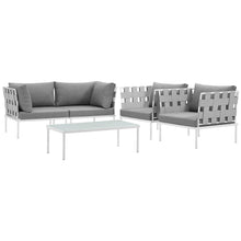 Load image into Gallery viewer, Harmony 5Piece Outdoor Patio Aluminum Sectional Sofa Set by Modway
