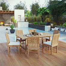 Load image into Gallery viewer, Marina 7 Piece Outdoor Patio Teak Dining Set by Modway
