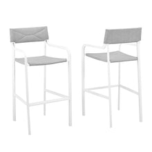 Load image into Gallery viewer, Raleigh Outdoor Patio Aluminum Bar Stool Set of 2 by Modway
