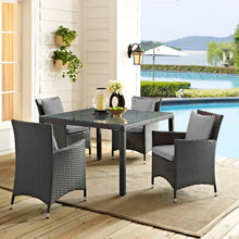 Load image into Gallery viewer, Sojourn 4 Piece Outdoor Patio Sunbrella¨ Dining Set by Modway
