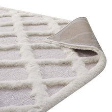 Load image into Gallery viewer, Whimsical Regale Abstract Moroccan Trellis Shag 5x8 Area Rug by Modway
