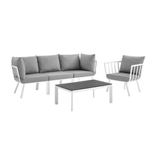 Load image into Gallery viewer, Riverside 5 Piece Outdoor Patio Aluminum Set by Modway
