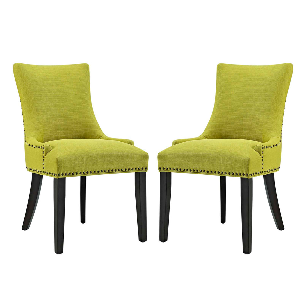Marquis Fabric Dining Side Chair Set of 2 by Modway
