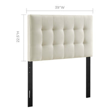 Load image into Gallery viewer, Lily Upholstered Fabric Twin Headboard by Modway

