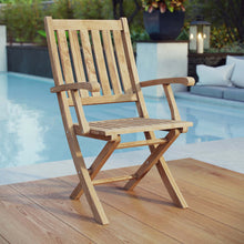 Load image into Gallery viewer, Marina Outdoor Patio Teak Folding Chair by Modway
