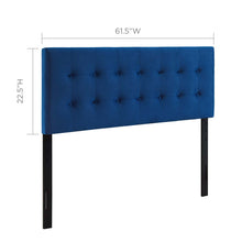 Load image into Gallery viewer, Emily Biscuit Tufted Performance Velvet Queen Headboard by Modway
