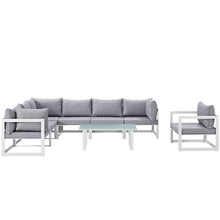 Load image into Gallery viewer, Fortuna 8 Piece Outdoor Patio Sectional Sofa Set by Modway
