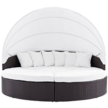 Load image into Gallery viewer, Quest Outdoor Patio Wicker Rattan Canopy Sectional Daybed by Modway
