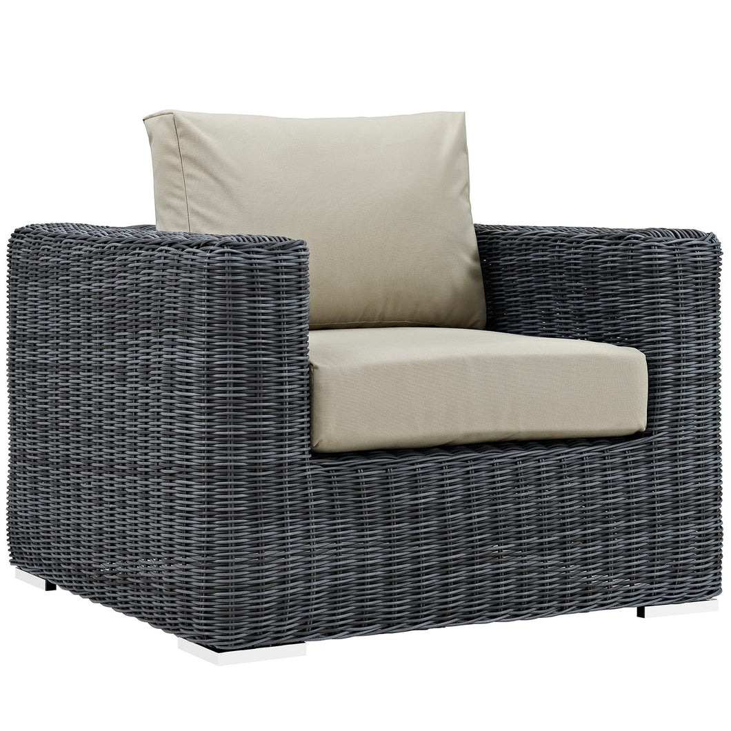 Summon Outdoor Patio Fabric Sunbrella¨ Armchair by Modway