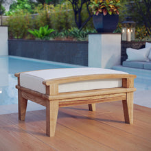 Load image into Gallery viewer, Marina Outdoor Patio Teak Ottoman by Modway
