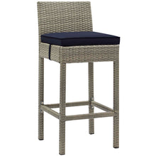 Load image into Gallery viewer, Conduit Outdoor Patio Wicker Rattan Bar Stool Set of 2 by Modway
