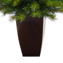 Load image into Gallery viewer, 5&#39; Green Valley Pine Artificial Christmas Tree w/ 100 Warm White LED Lights
