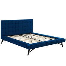 Load image into Gallery viewer, Julia Biscuit Tufted Performance Velvet Queen Platform Bed by Modway
