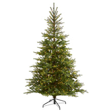 Load image into Gallery viewer, 7&#39; North Carolina Spruce Artificial Christmas Tree w 450 Clear Lights

