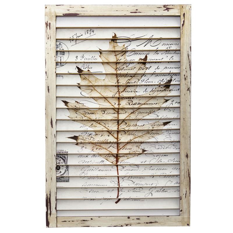 Maple Leaf Window Shutter Wall D'cor