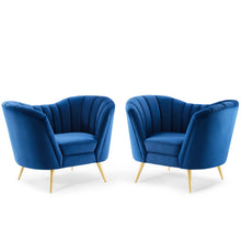 Load image into Gallery viewer, Opportunity Performance Velvet Armchair Set of 2 by Modway
