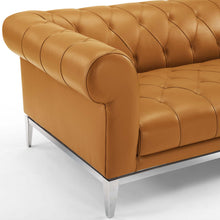 Load image into Gallery viewer, Idyll Tufted Button Upholstered Leather Chesterfield Loveseat by Modway
