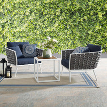 Load image into Gallery viewer, Stance 3 Piece Outdoor Patio Aluminum Sectional Sofa Set by Modway
