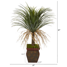 Load image into Gallery viewer, 37&quot; Pony Tail Palm Artificial Plant in Decorative Planter
