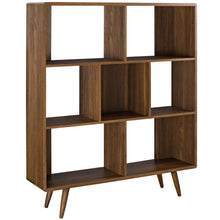 Load image into Gallery viewer, Transmit 7 Shelf Wood Grain Bookcase
