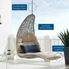 Load image into Gallery viewer, Landscape Hanging Chaise Lounge Outdoor Patio Swing Chair
