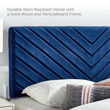 Load image into Gallery viewer, Alyson Angular Channel Tufted Performance Velvet Full / Queen Headboard by Modway
