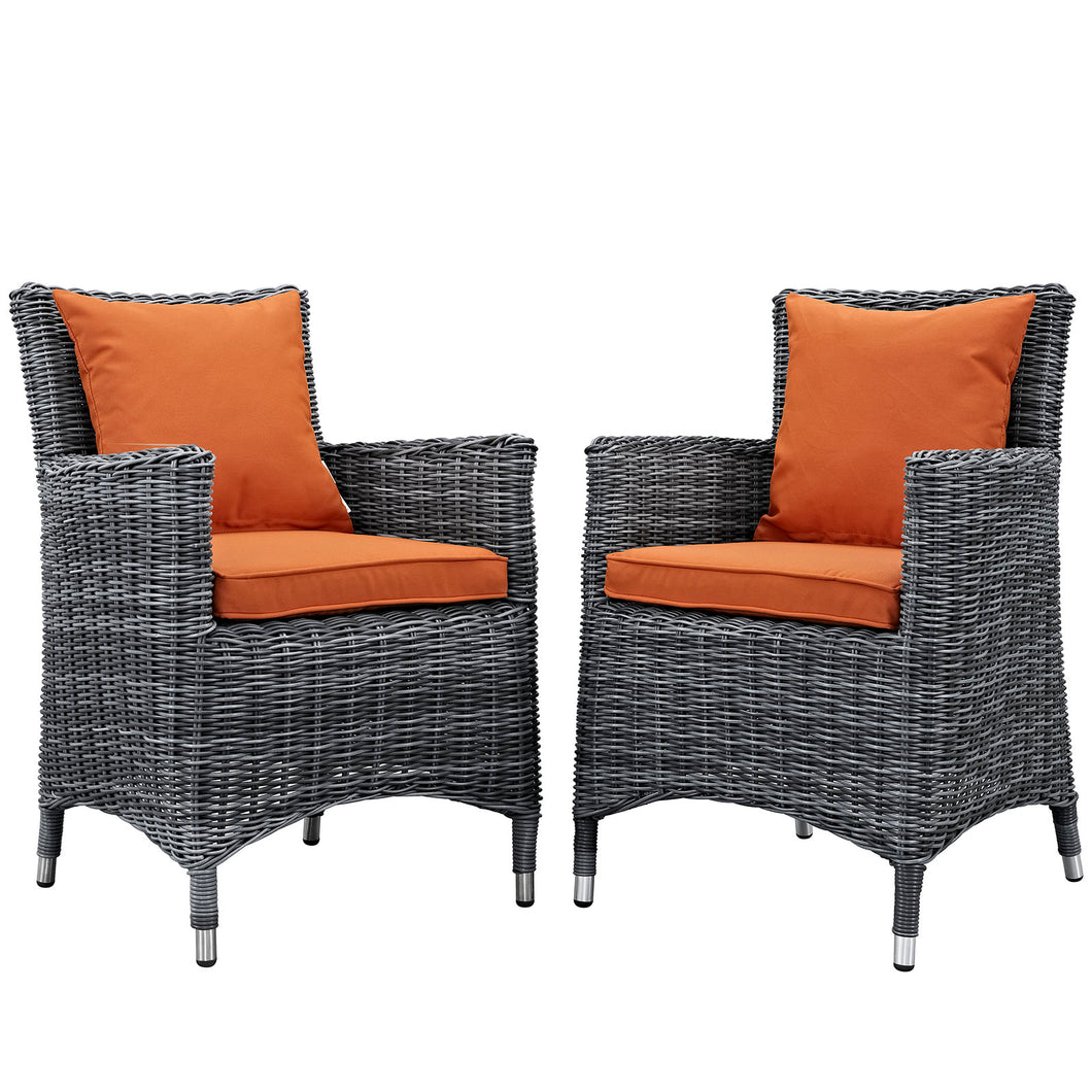 Summon 2 Piece Outdoor Patio Sunbrella¨ Dining Set by Modway